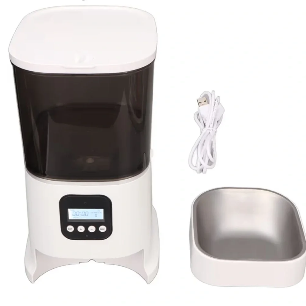 Automatic Smart Pet Feeder for Dogs- White